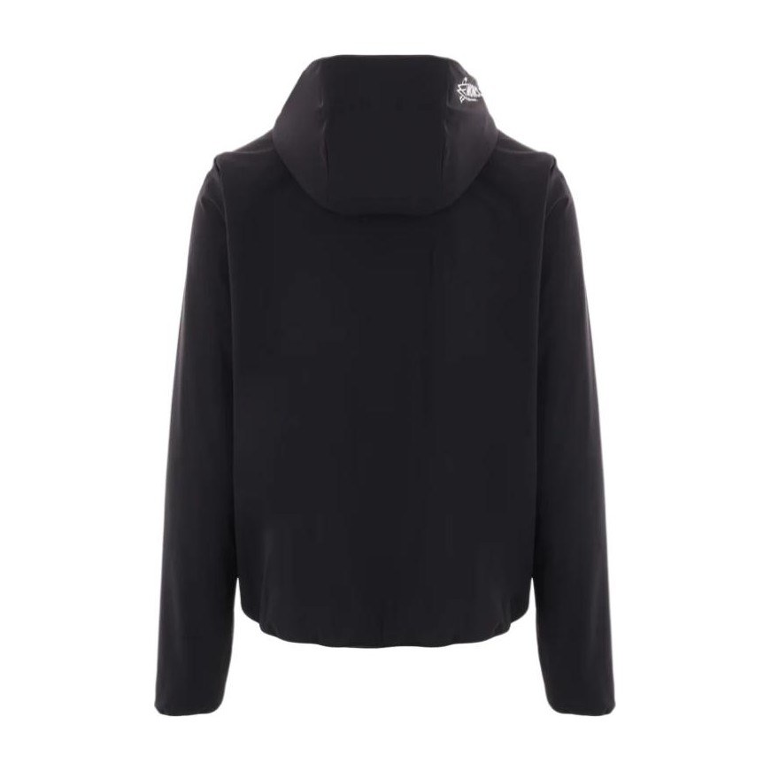 Moncler Logo Hoodie Down Jacket Black