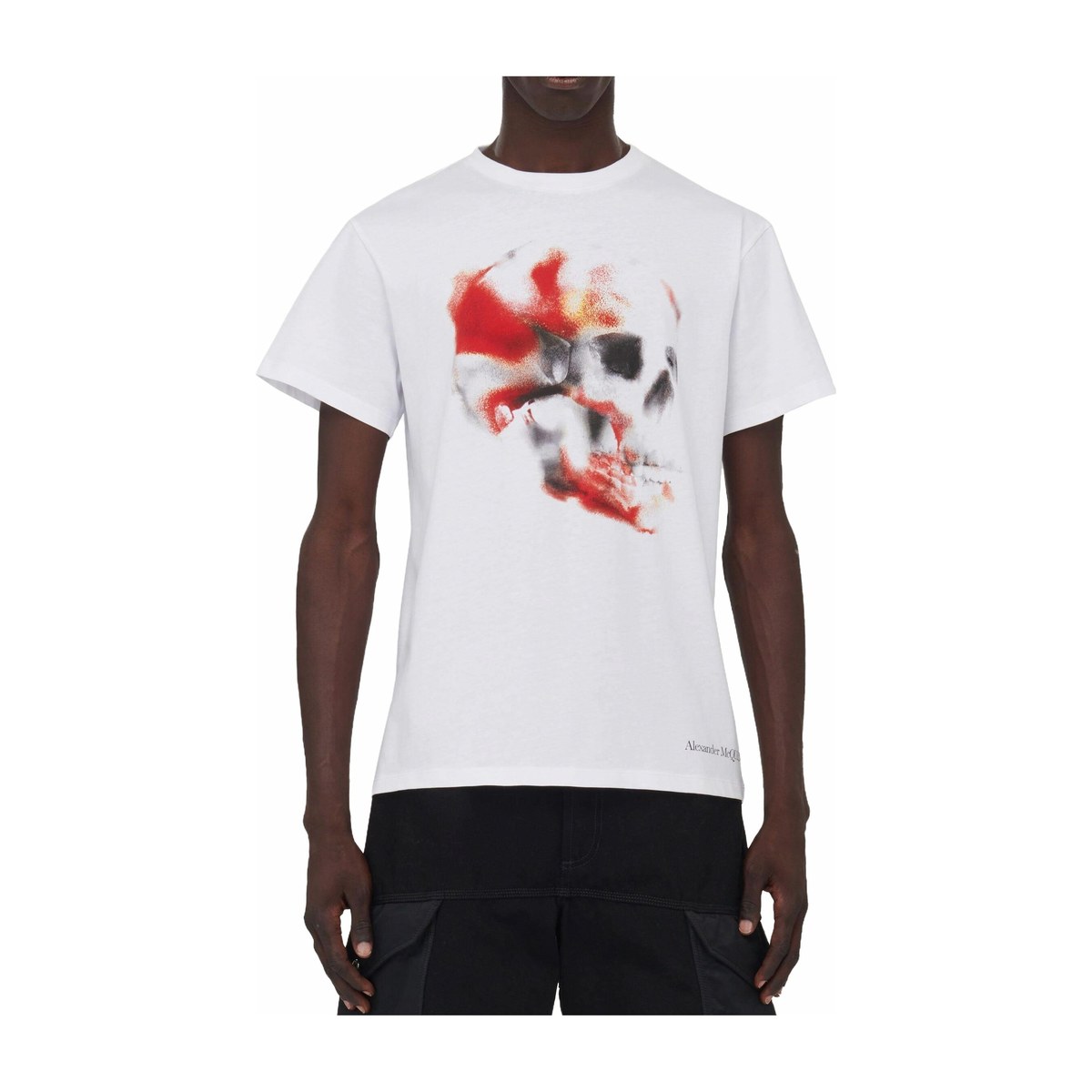 Alexander McQueen Obscured Skull T-Shirt T