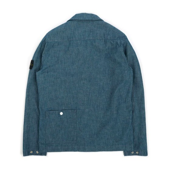 Stone Island Logo Jacket Blue