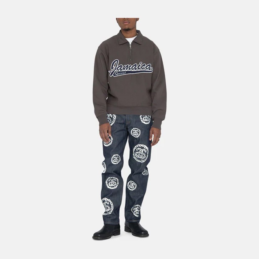 Stussy x Denim Tears Half Zip Fleece
