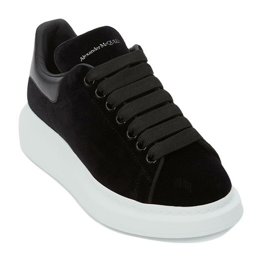 Alexander McQueen Velvet Sneakers Black