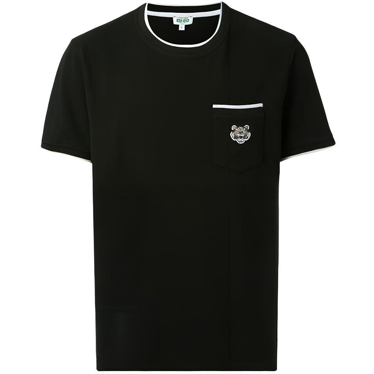 KENZO Tiger Head Embroidered Pocket T-Shirt