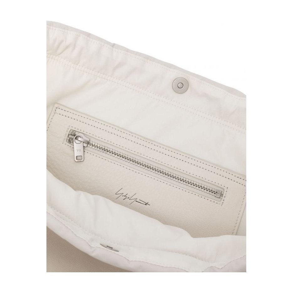 Y-3 Logo Drawstring Backpack Off White