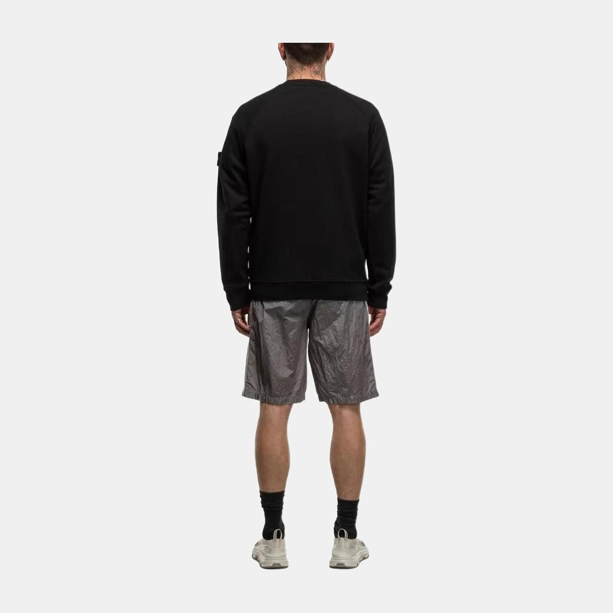 Stone Island SS24 Black Crewneck Sweatshirt
