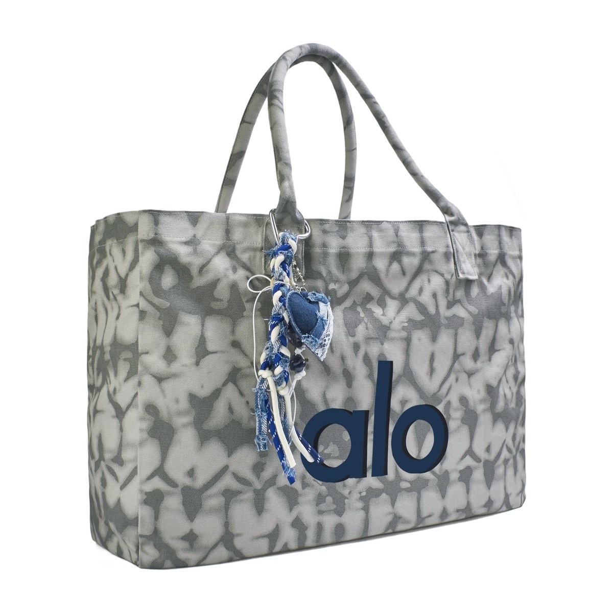 alo yoga Amber Graffiti Tote Bag Large Gray