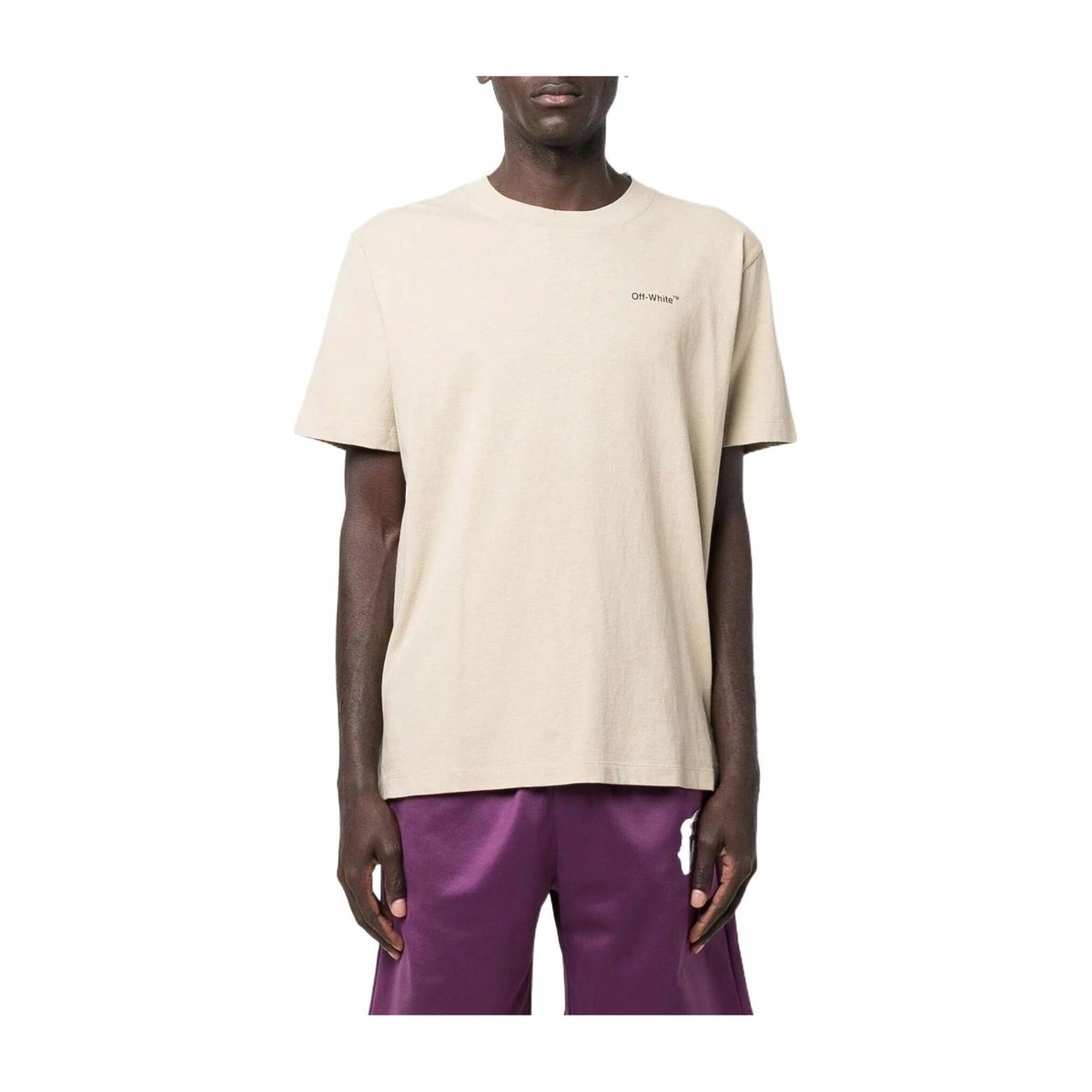 OFF-WHITE SS22 Logo T-Shirt Beige