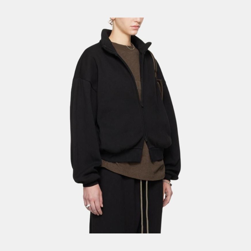 Fear of God Essentials Zip Up Jacket Black