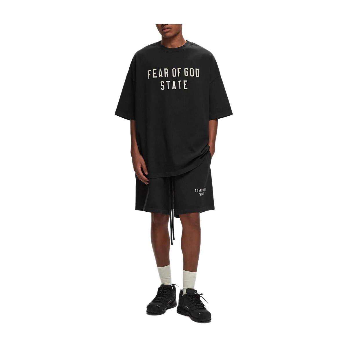 Fear of God Essentials Heavy Jersey Soccer Short Black