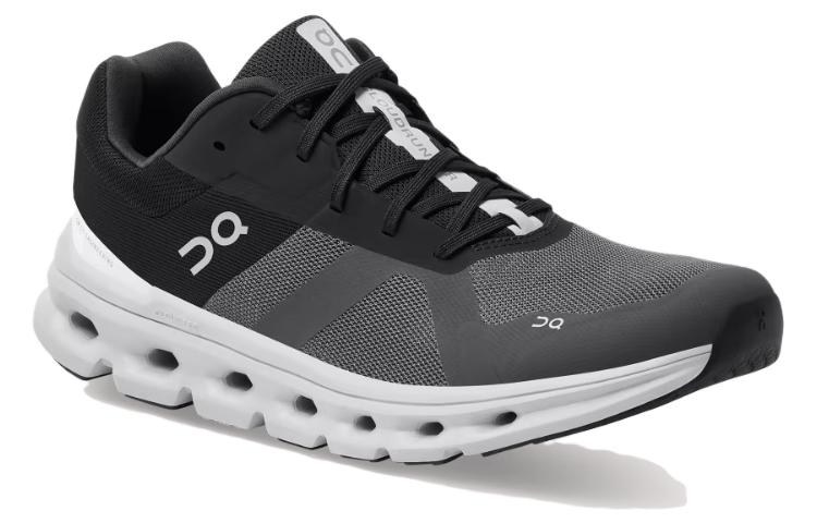 On Cloudrunner Black White