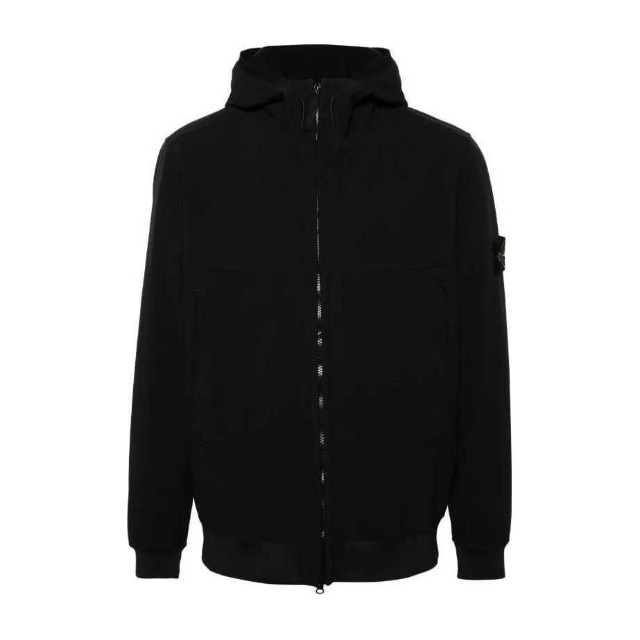 Stone Island Soft-Shell Jacket Black