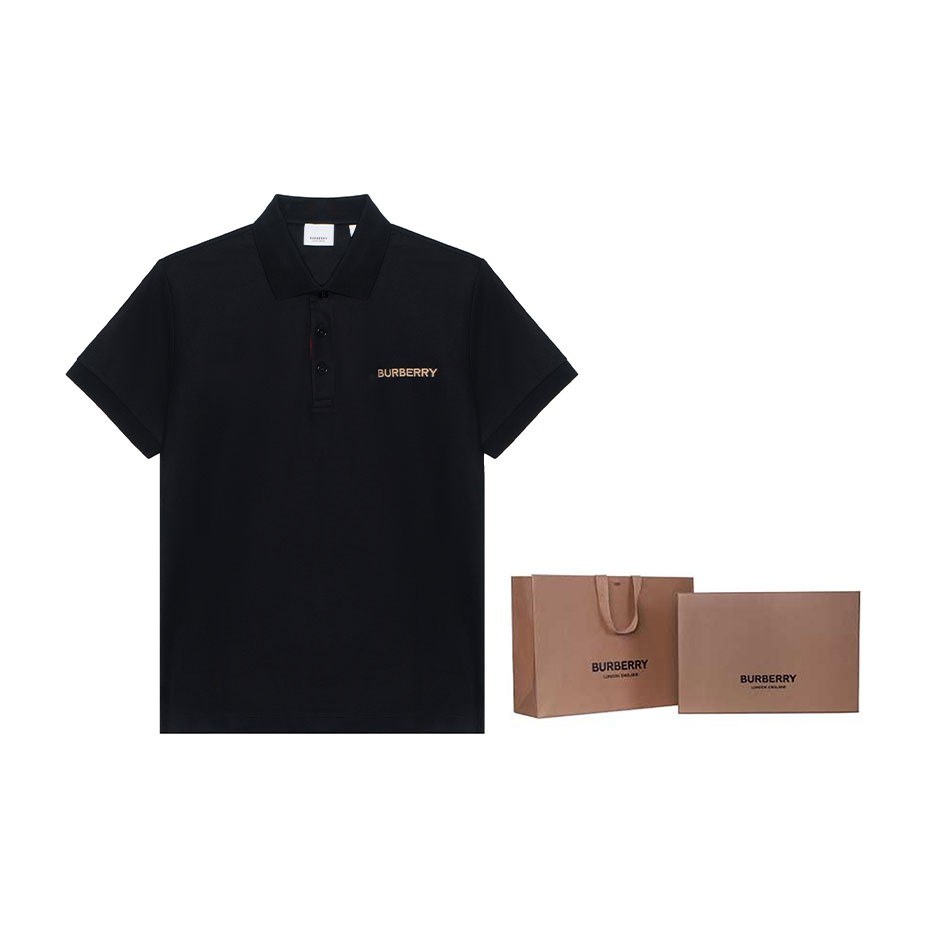 Burberry SS24 Logo Polo Black