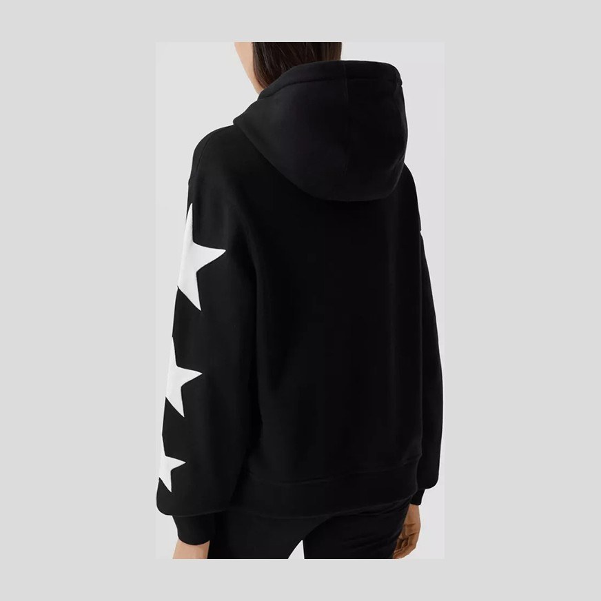 Burberry Star Print Hoodie Black