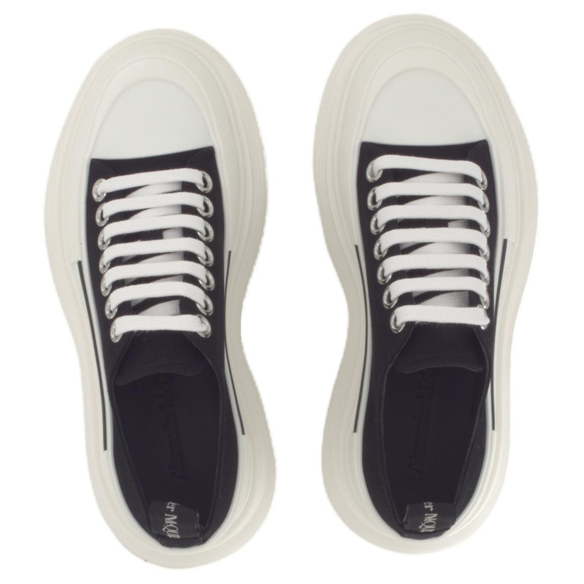 Alexander McQueen Ankle Boots White Black