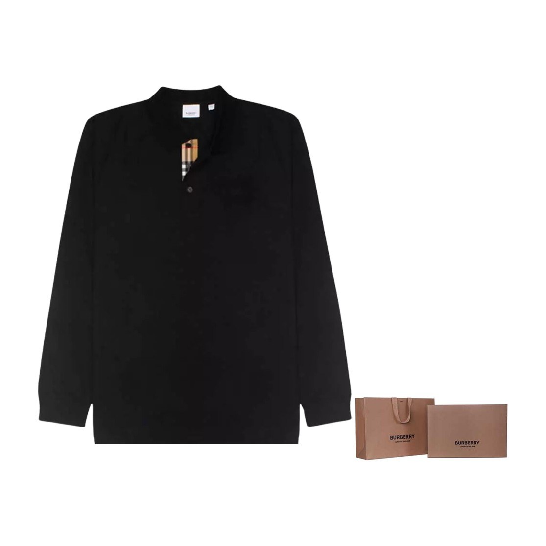 Burberry FW23 Polo Shirt Black