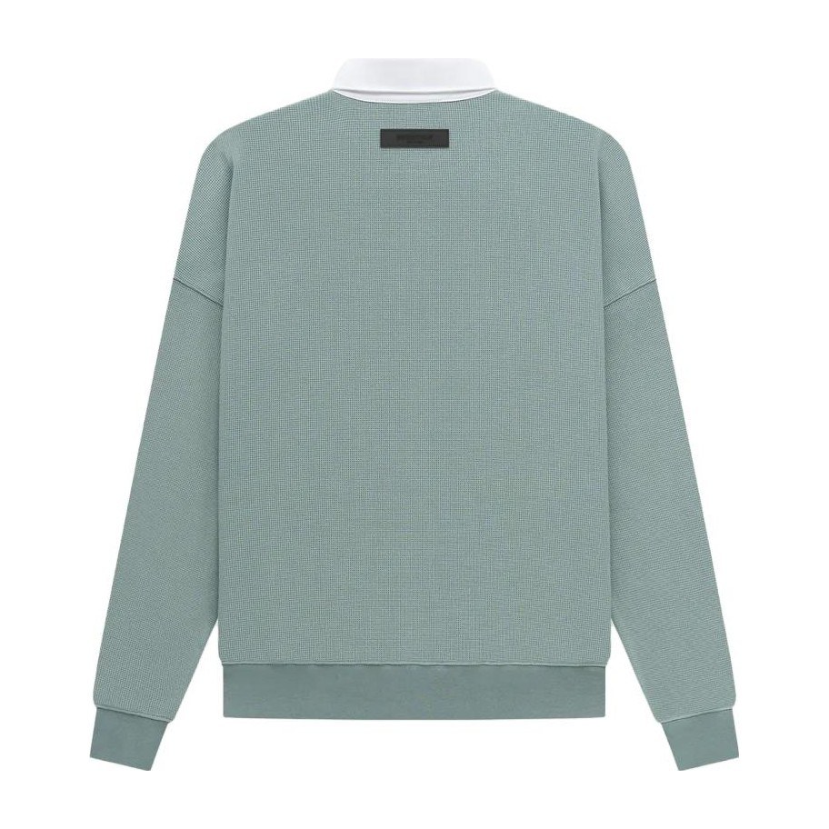 Fear of God Essentials SS23 Henley Rugby Sycamore Logo Polo