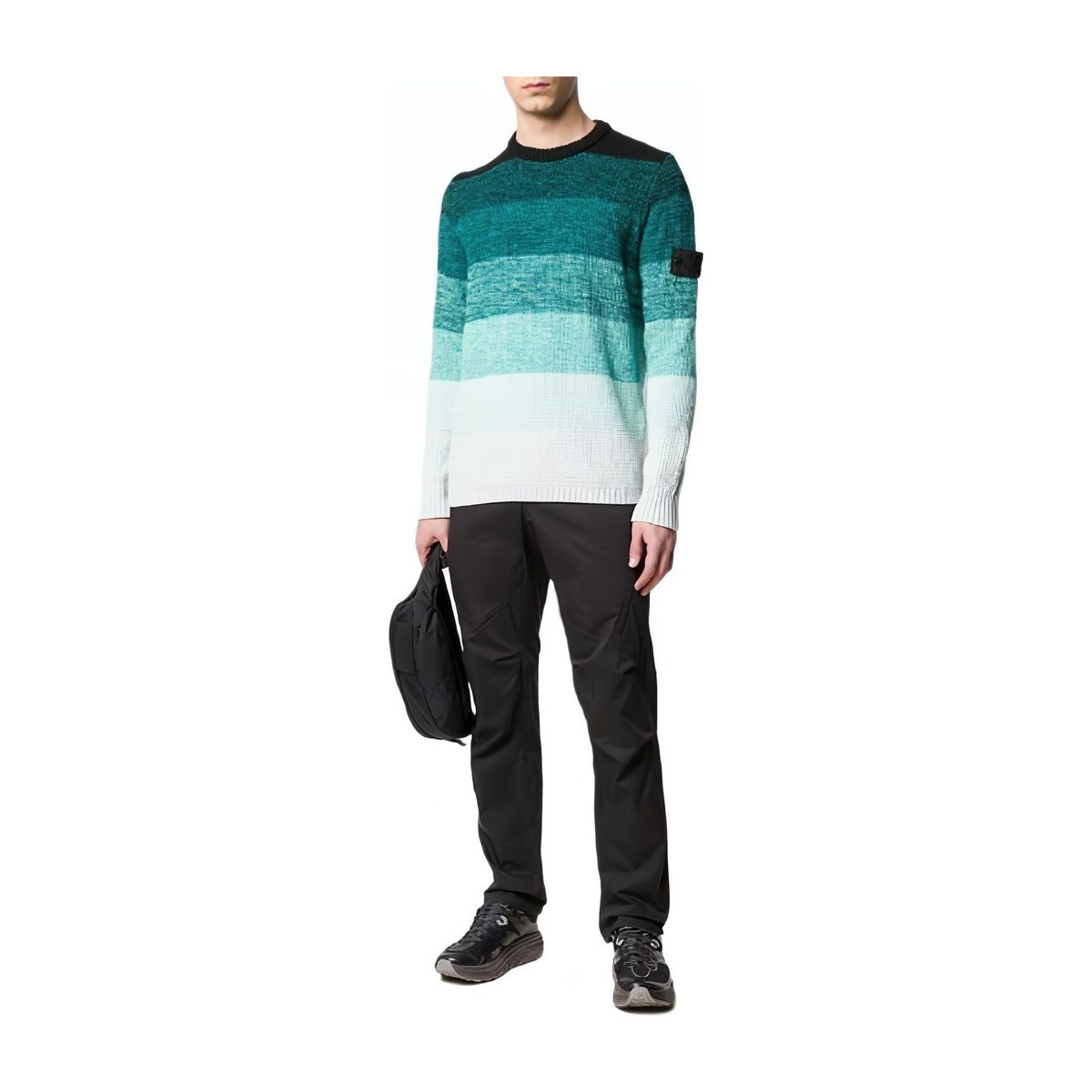 Stone Island Gradient Crewneck Knit Sweater