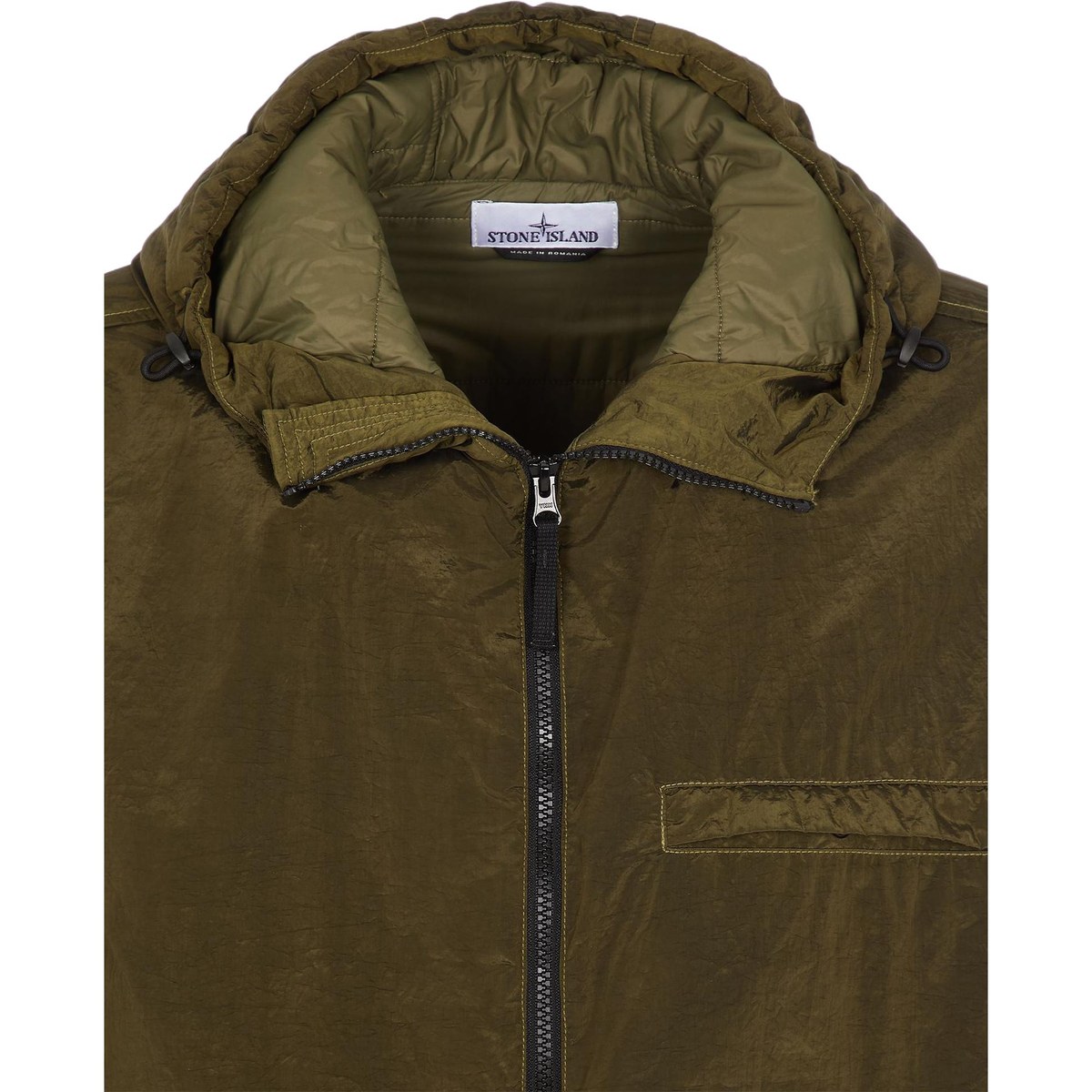 Stone Island Cotton Jacket Olive Green