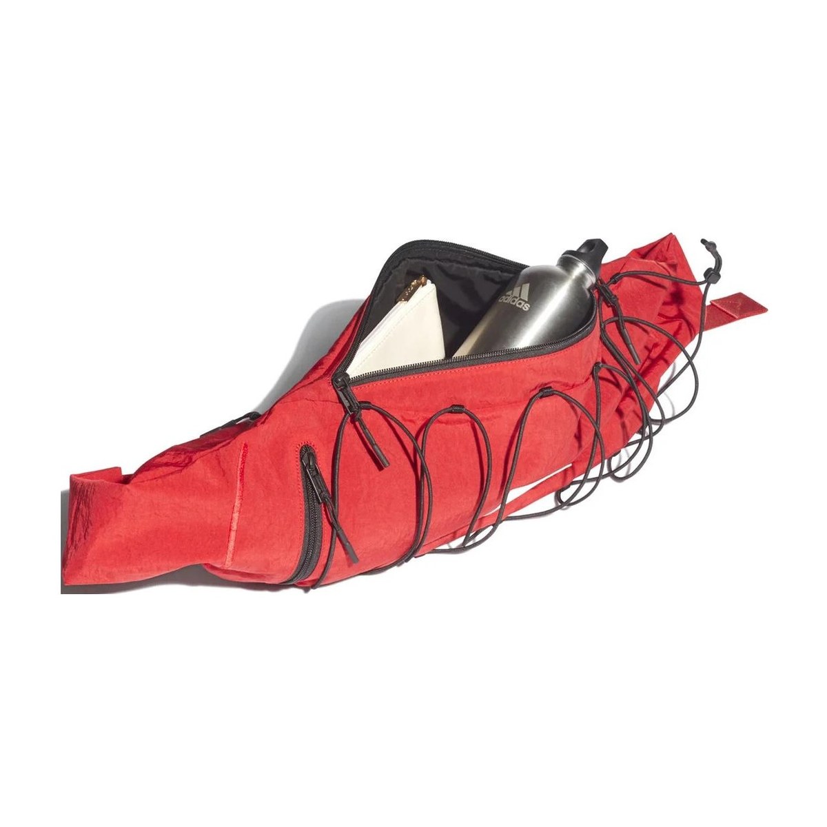 Y-3 Drawstring Logo Waist Bag Red