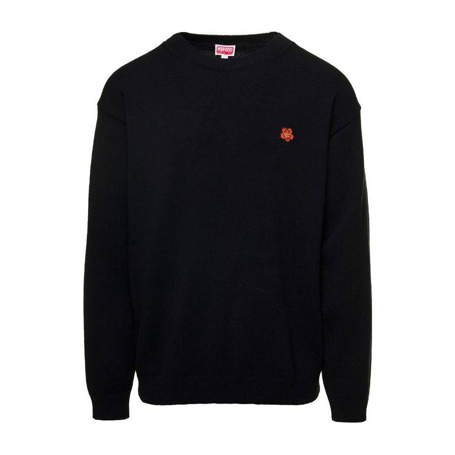 KENZO Embroidered Sweater Black