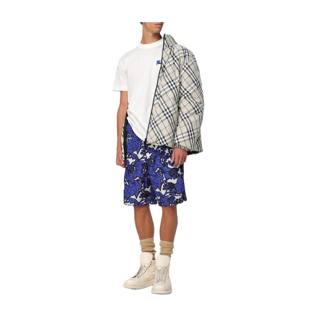 Burberry Reversible Hooded Jacket Beige