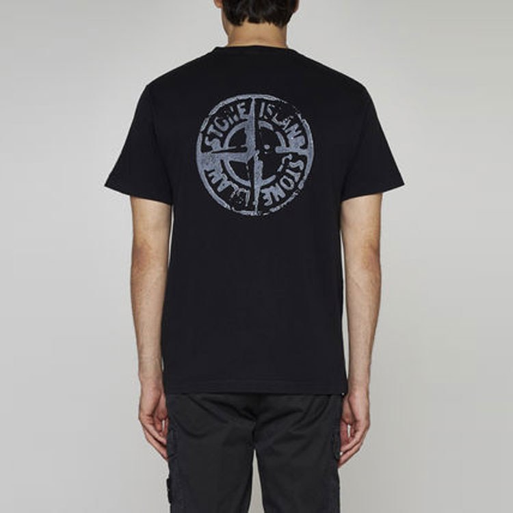 Stone Island Graphic Print T-Shirt Black