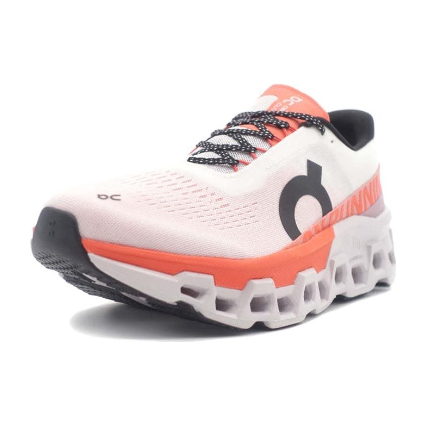 On Cloudmonster 2 White Orange Black