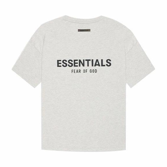 Fear of God Essentials SS21 Short Sleeve Tee Light Heather Oatmeal