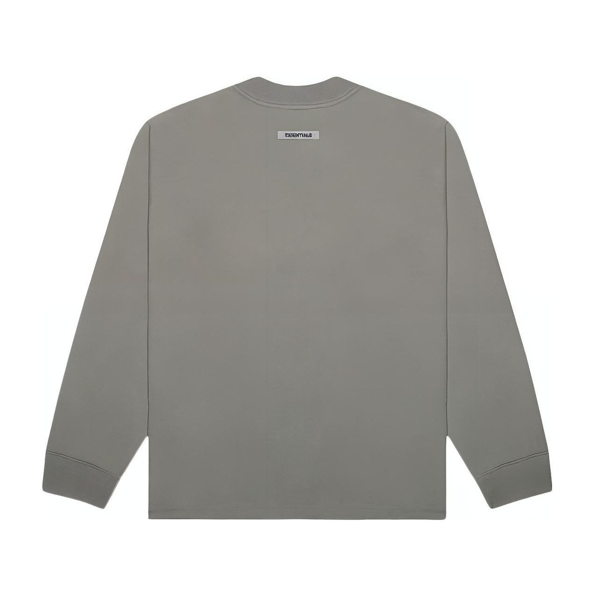 Fear of God Essentials 3D Silicon Applique Boxy Long Sleeve T-Shirt Cement