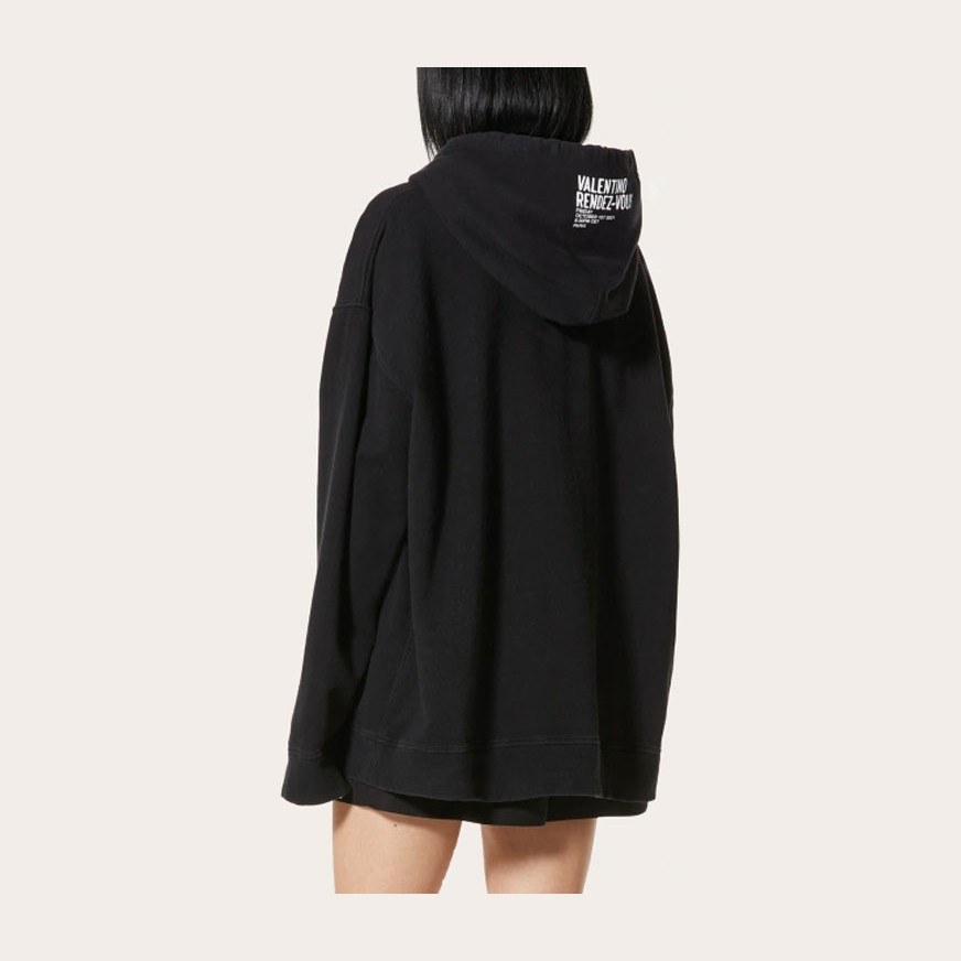 Valentino SS22 Hoodie Black