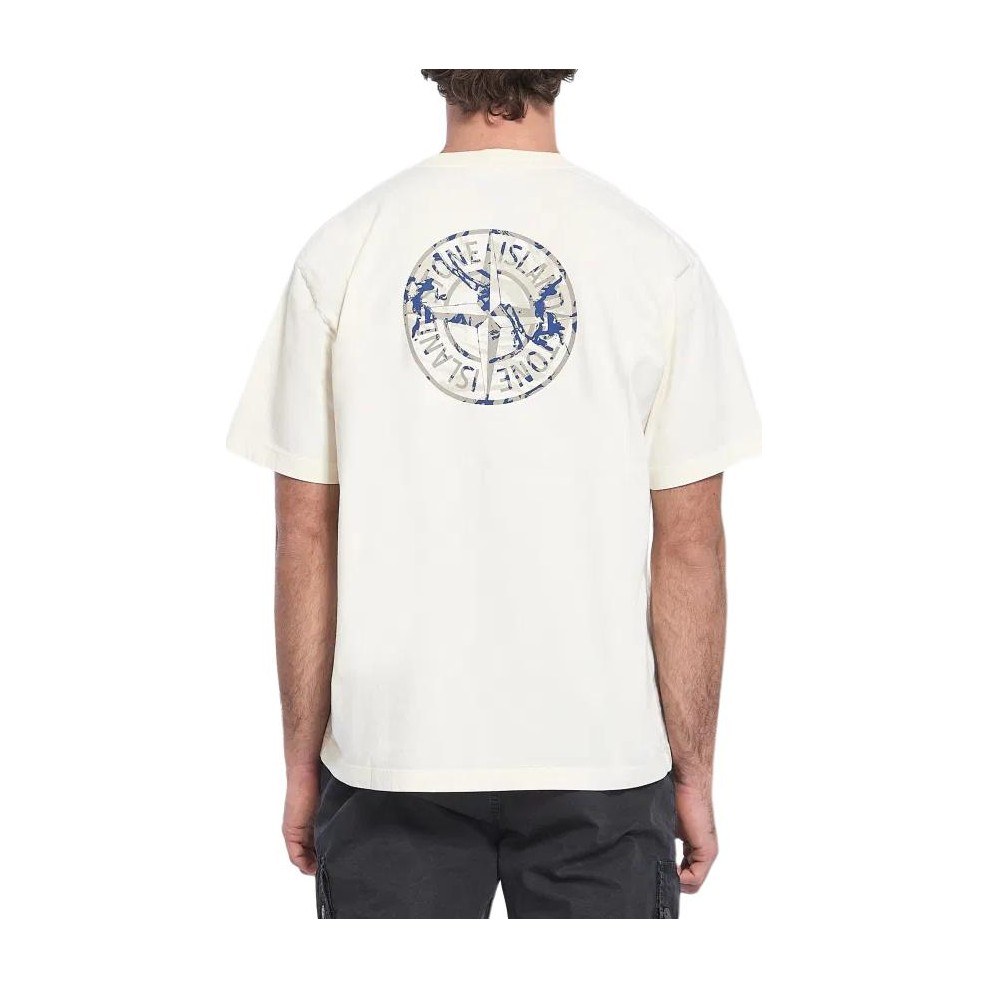 Stone Island Logo Print T-Shirt White