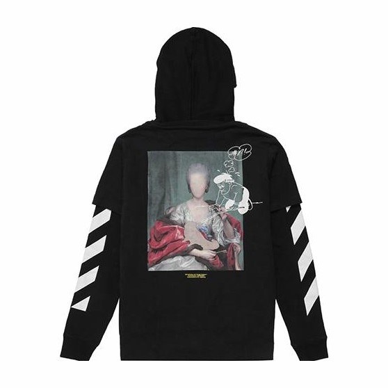 OFF-WHITE Two-Piece Hoodie Black