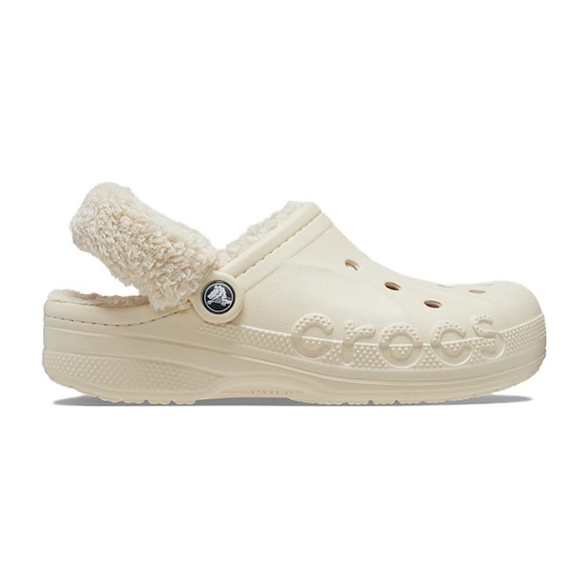 Crocs Baya Lined Fuzz Strap Clogs
