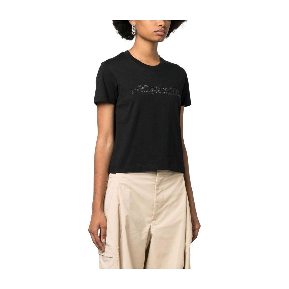 Moncler SS22 Logo T-Shirt Black