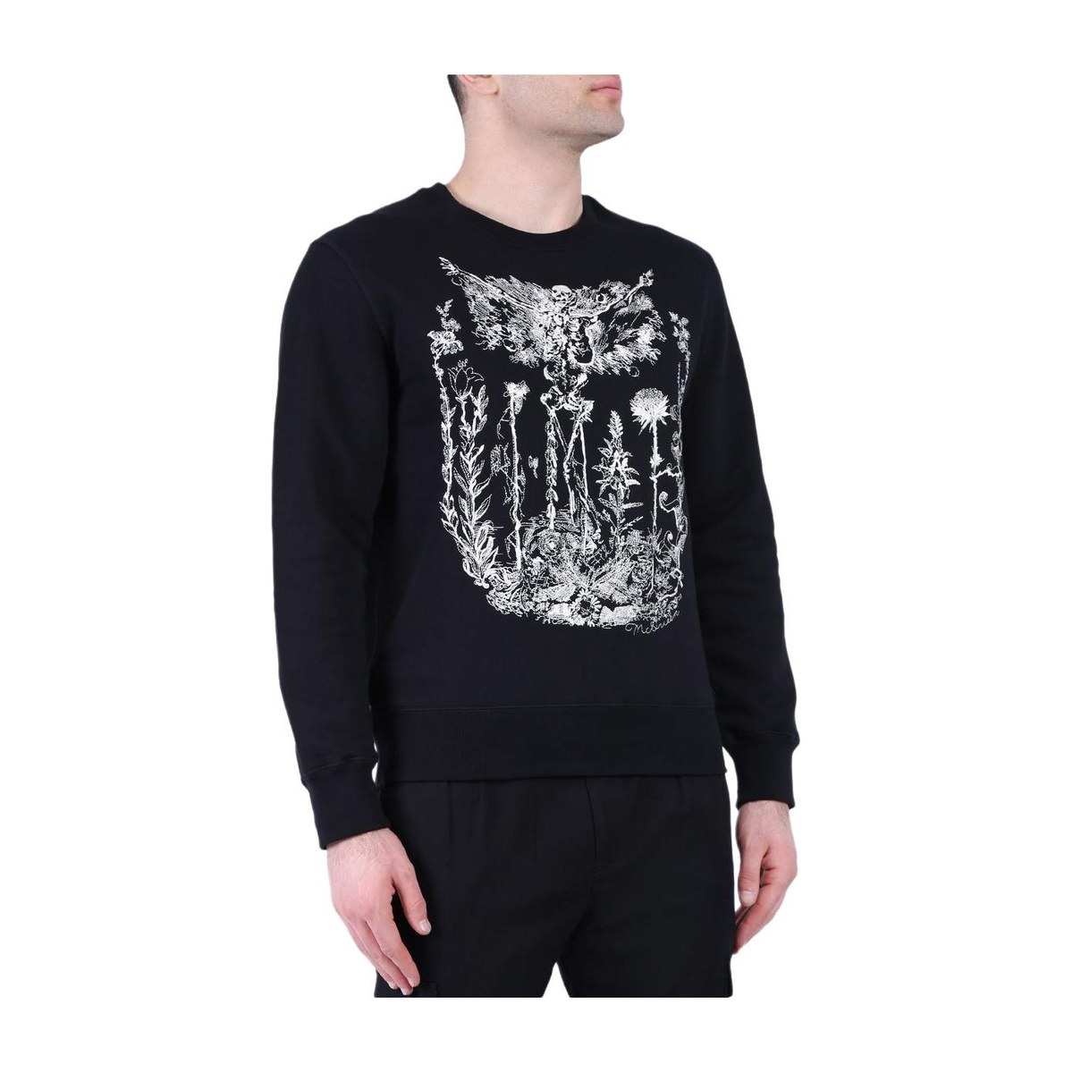 Alexander McQueen Skull Embroidered Sweatshirt