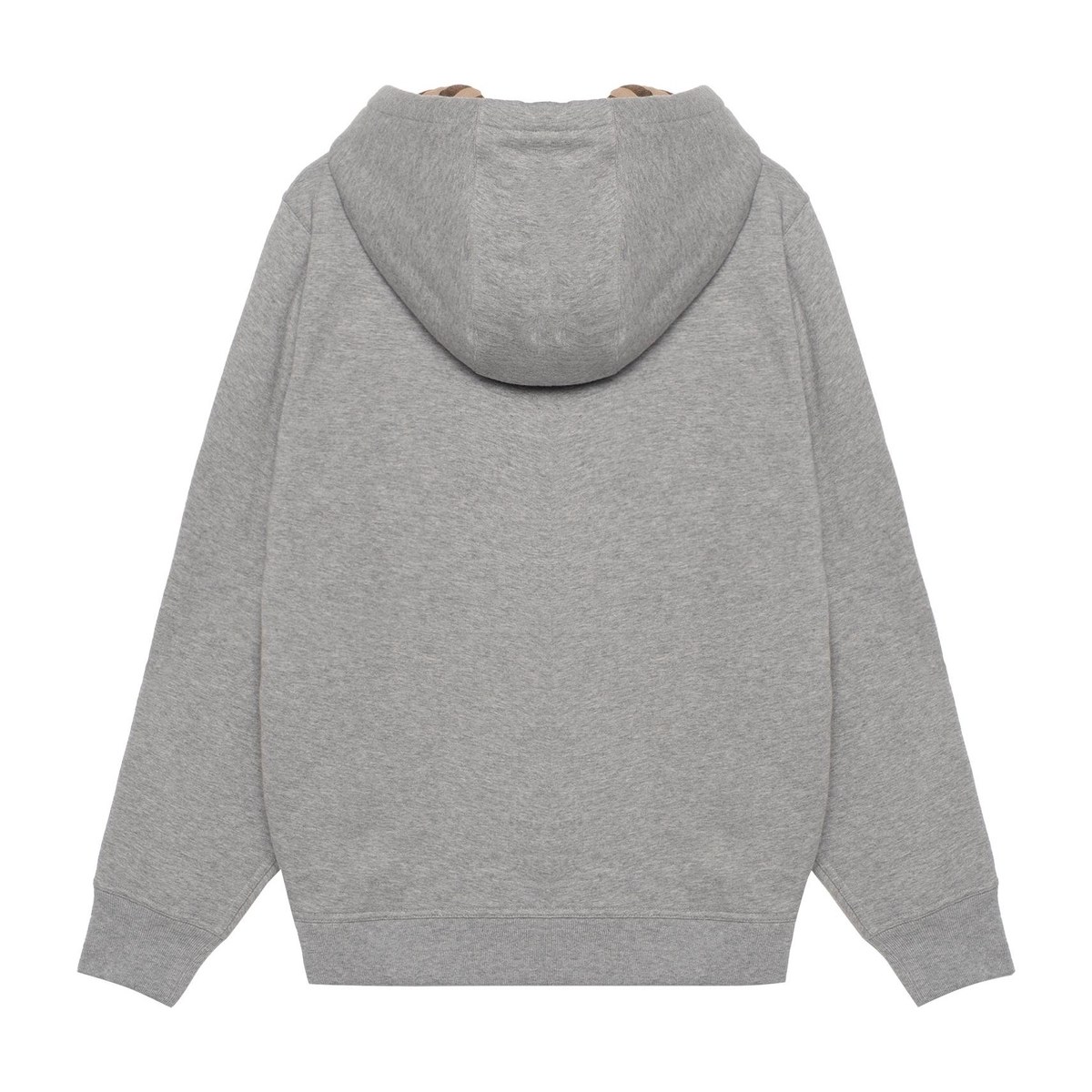 Burberry Logo Hoodie Light Grey