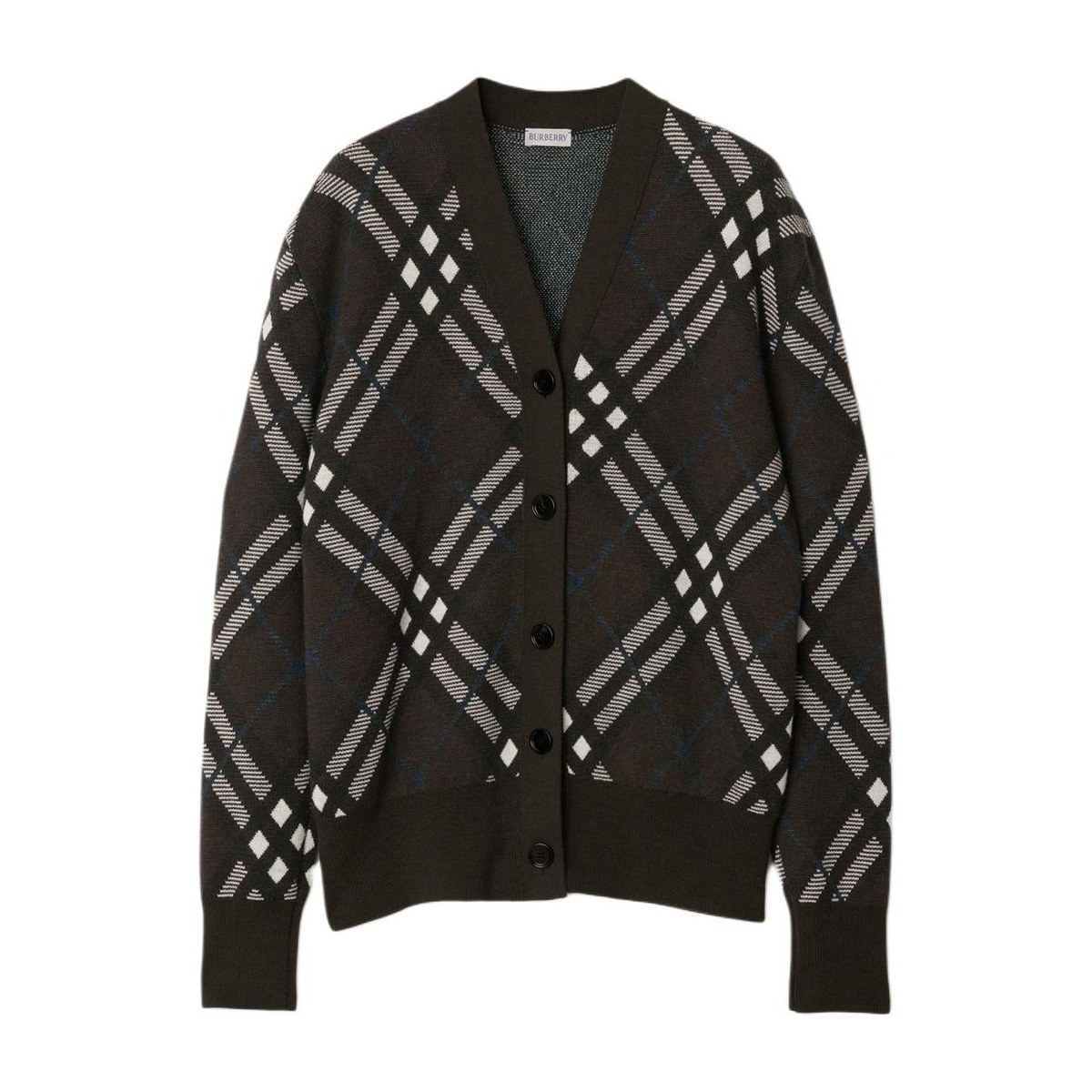 Burberry Checked Knit Sweater