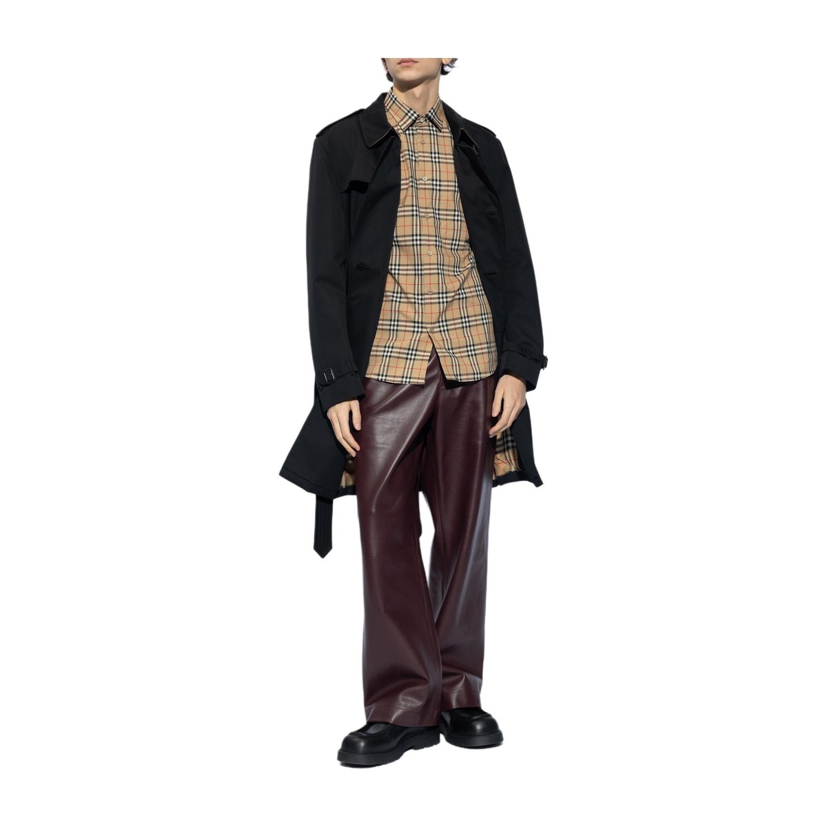 Burberry Double-Breasted Coat Black