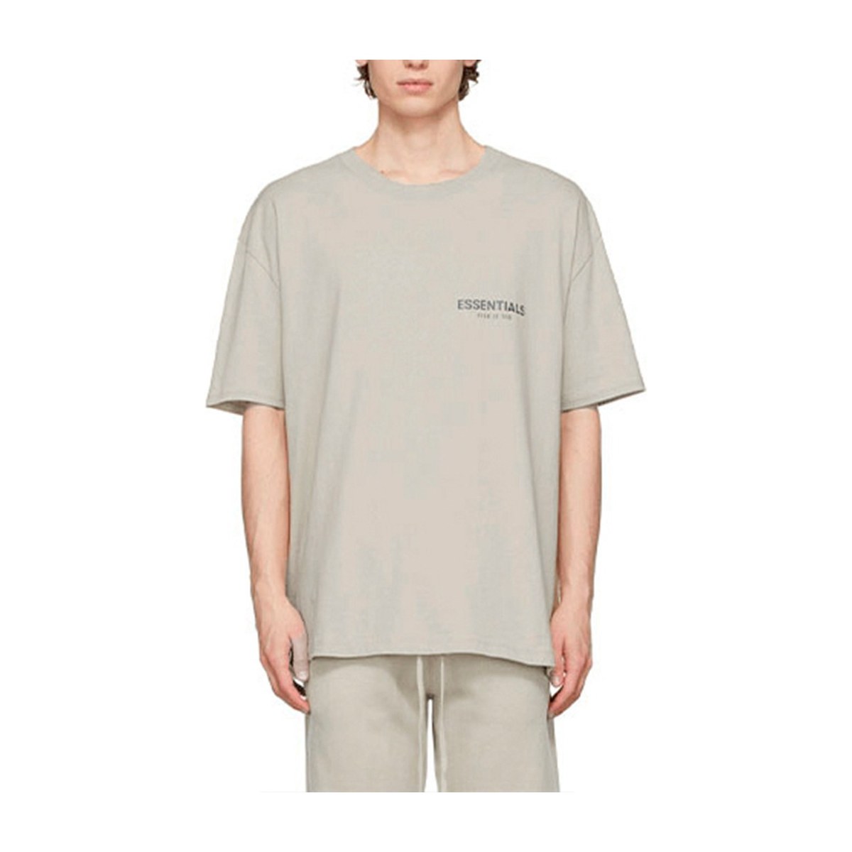 Fear of God Essentials Beige Linen Tee