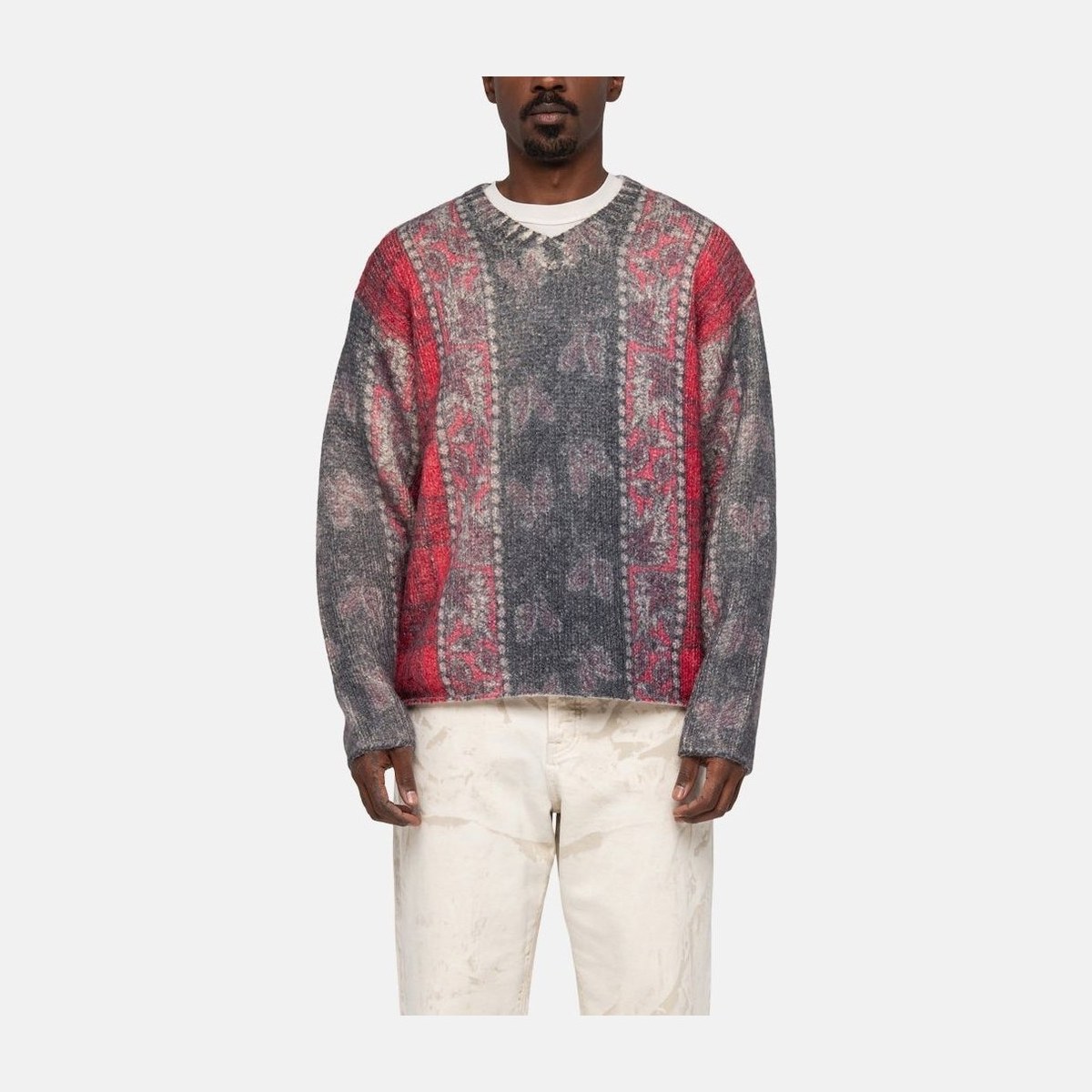 Stussy Paisley V-Neck Sweater