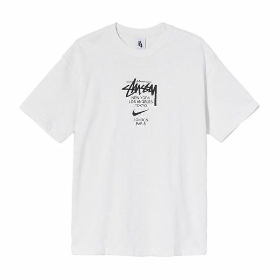 Stussy x Nike Logo T-Shirt White