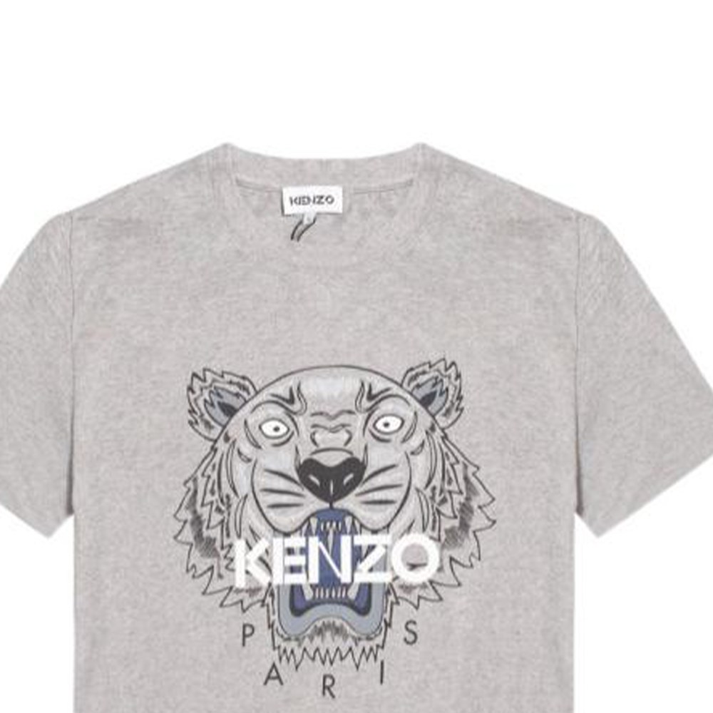 KENZO Logo Print T-Shirt Grey