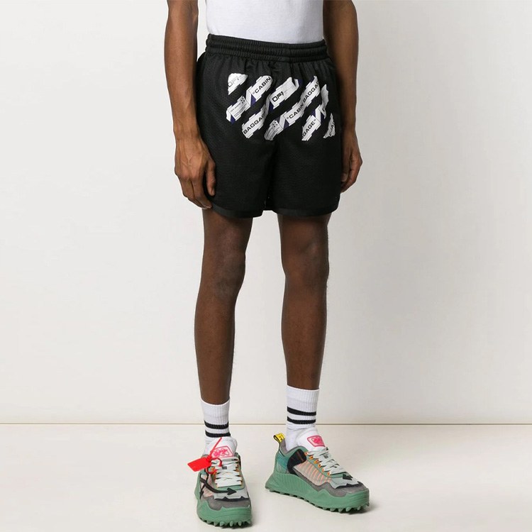 OFF-WHITE Mesh Shorts Black