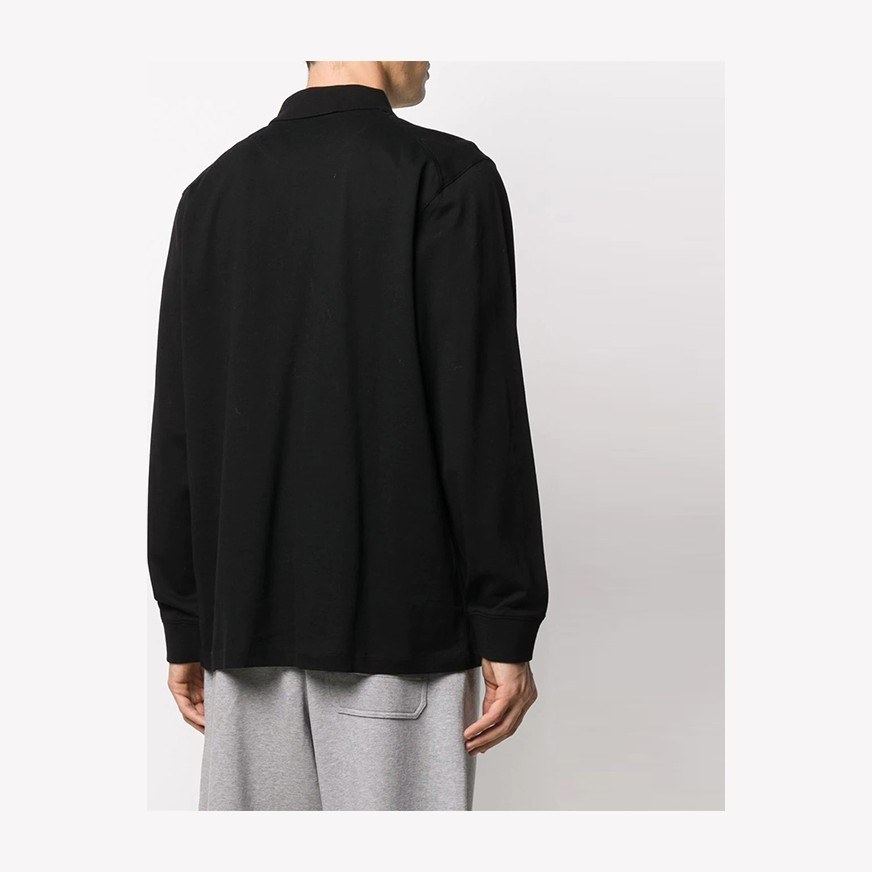 Y-3 Long Sleeve Polo Black