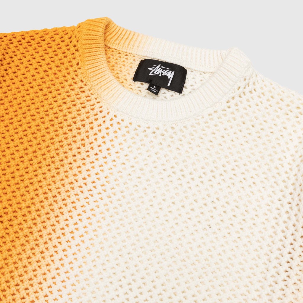 Stussy Gradient Knit Sweater Orange