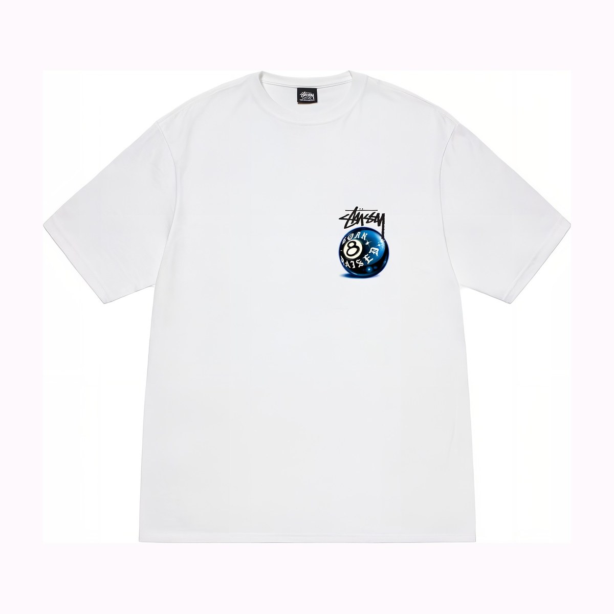 Stussy x BORN x RAISED 8 Ball Tee