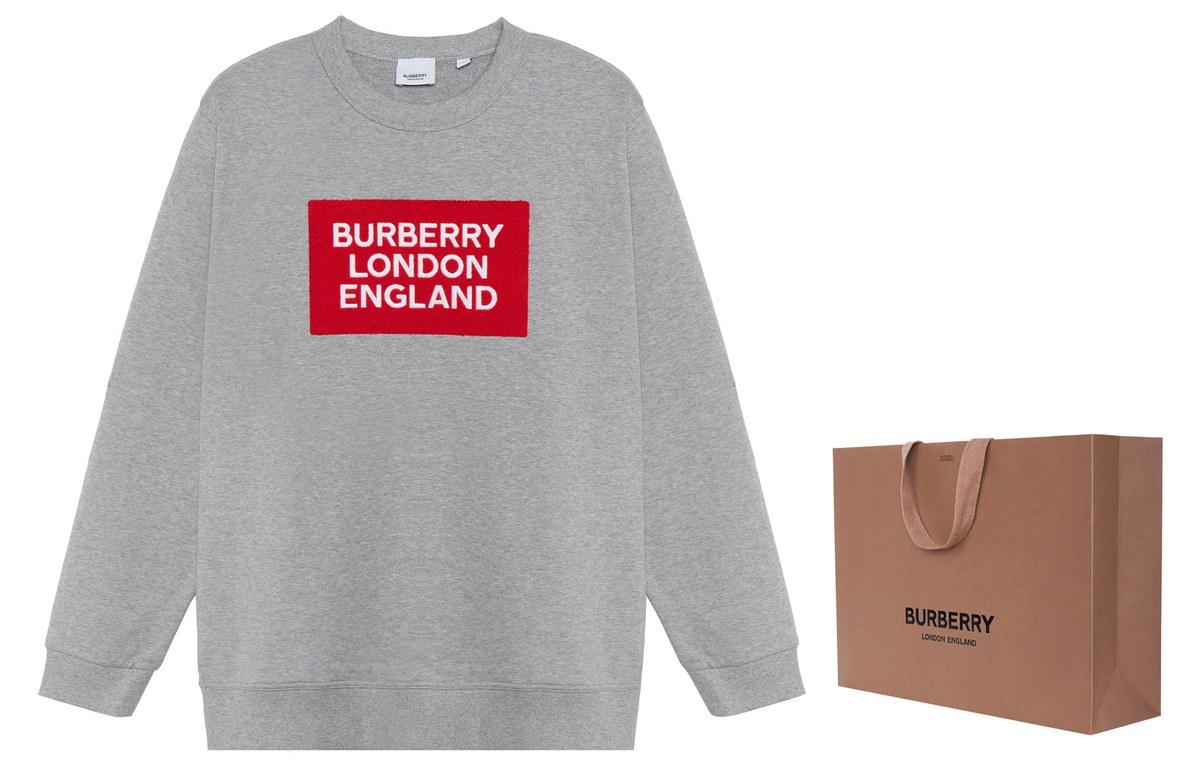 Burberry Logo Print Crewneck Sweatshirt