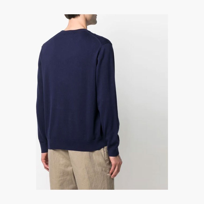 KENZO Logo Embroidered Pullover Blue