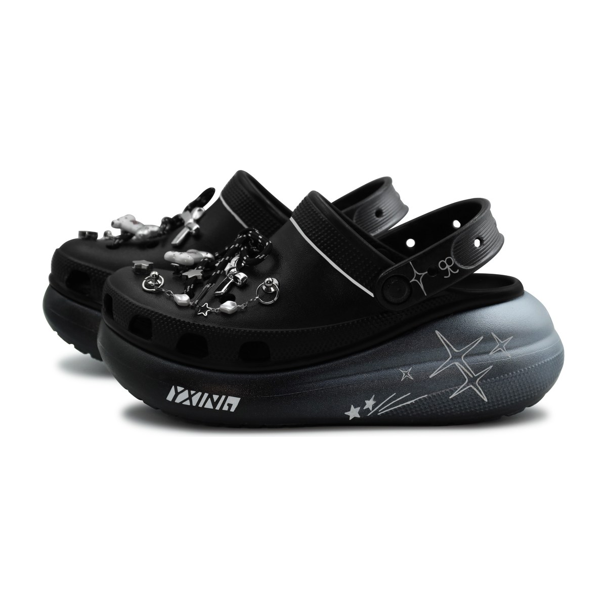 Crocs Classic Clog Black Silver