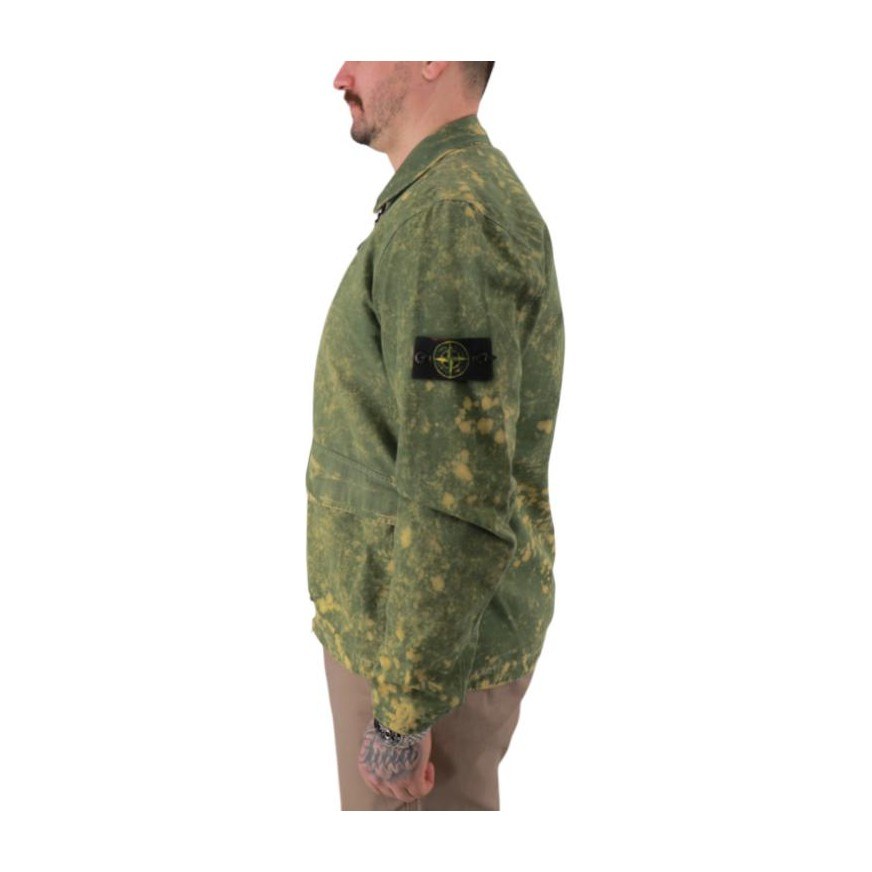 Stone Island SS22 Paint Effect Zip Jacket