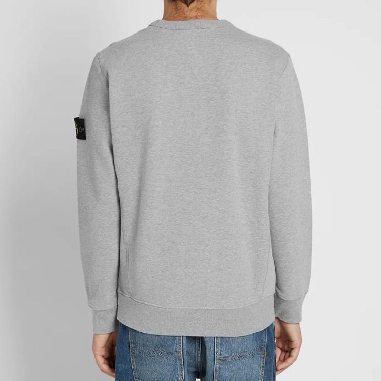 Stone Island Garment Dyed Crewneck Sweatshirt Grey